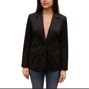 Spring + Mercer Green One-Button Blazer Size M NWT